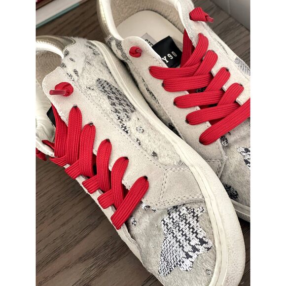 Steve Madden Star Court Philosophy Sneaker Women's Size 7.5 M Textile Cowhide - Picture 10 of 16